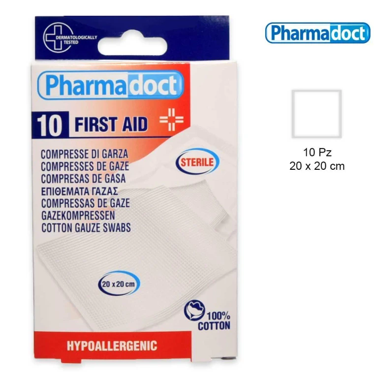 sterile gauze compresses 20 x 20 10 pieces