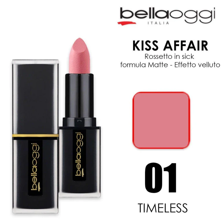 Kiss Affair Matte Lipstick Stick Timeless 001