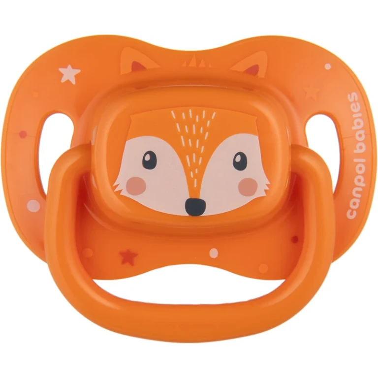Cute Animals 6-18m Orange Pacifier 1pc