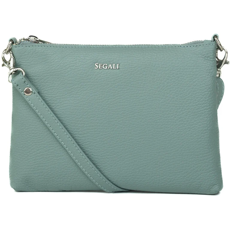 Women's Leather Crossbody Bag a6c sage