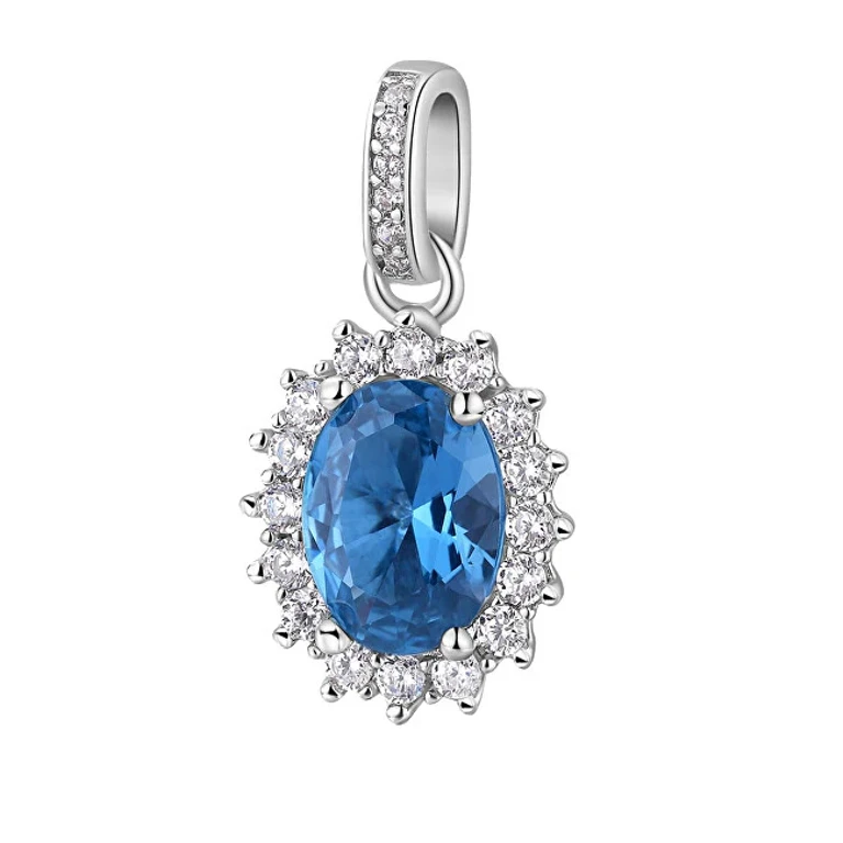 Elegant Silver Pendant Fancy Freedom Blue FFB11