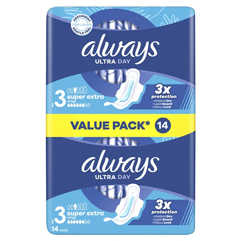 Ultra Day Super Extra Duo Sanitary Pads 14 Pieces