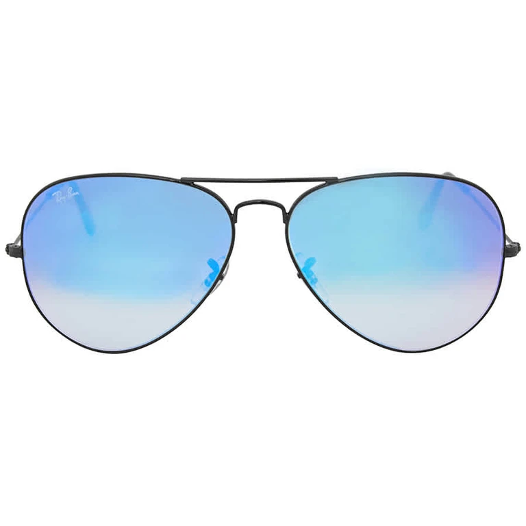 Ray Ban Aviator Flash Lenses Blue Gradient Unisex Sunglasses RB3025 002/4O 62