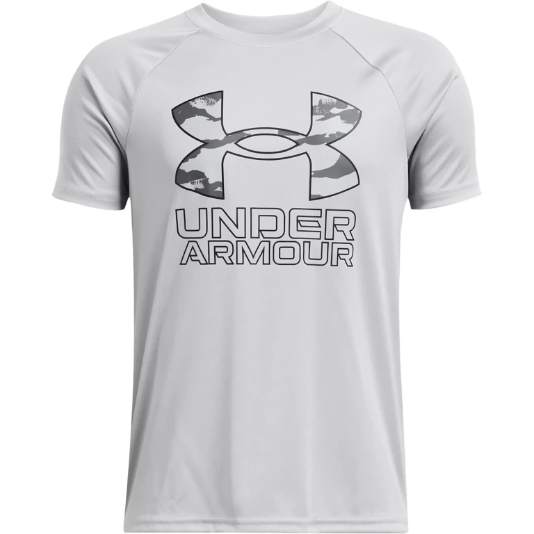 UA Tech Hybrid Print Short Sleeve T-Shirt - Boys