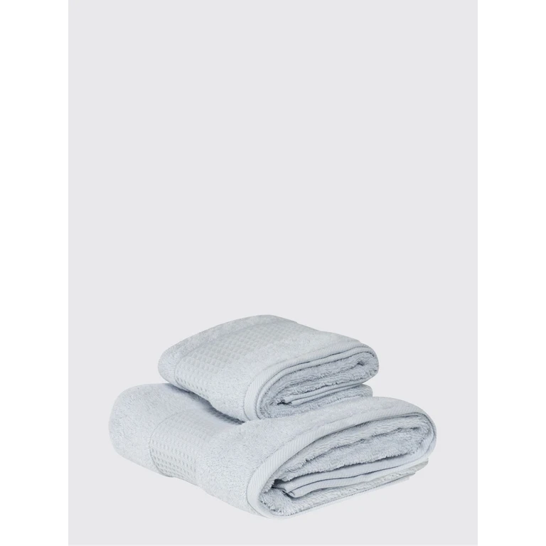 Fiocco Set of 2 500 gsm Cotton Terry Towels (2021703AZZURRO)