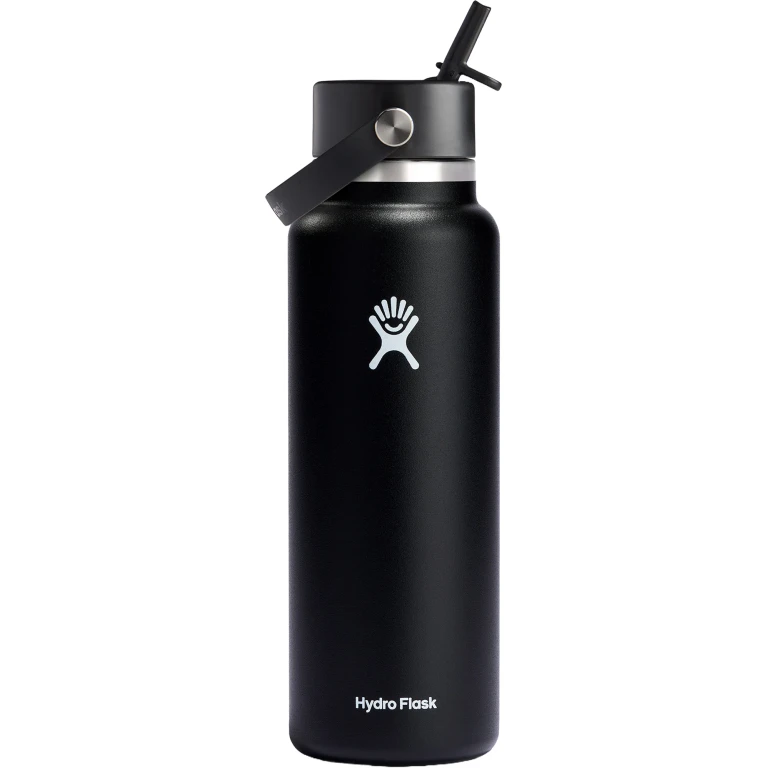 Wide Mouth Bottle with Flex Straw Cap 1.18L