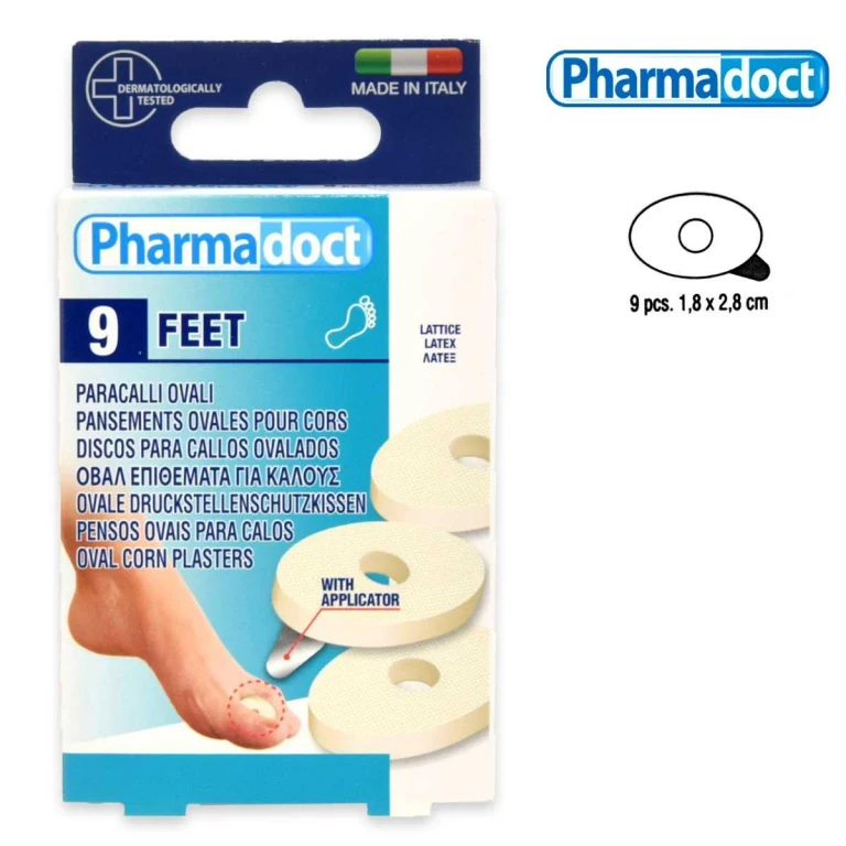oval latex callus protectors 9 pcs