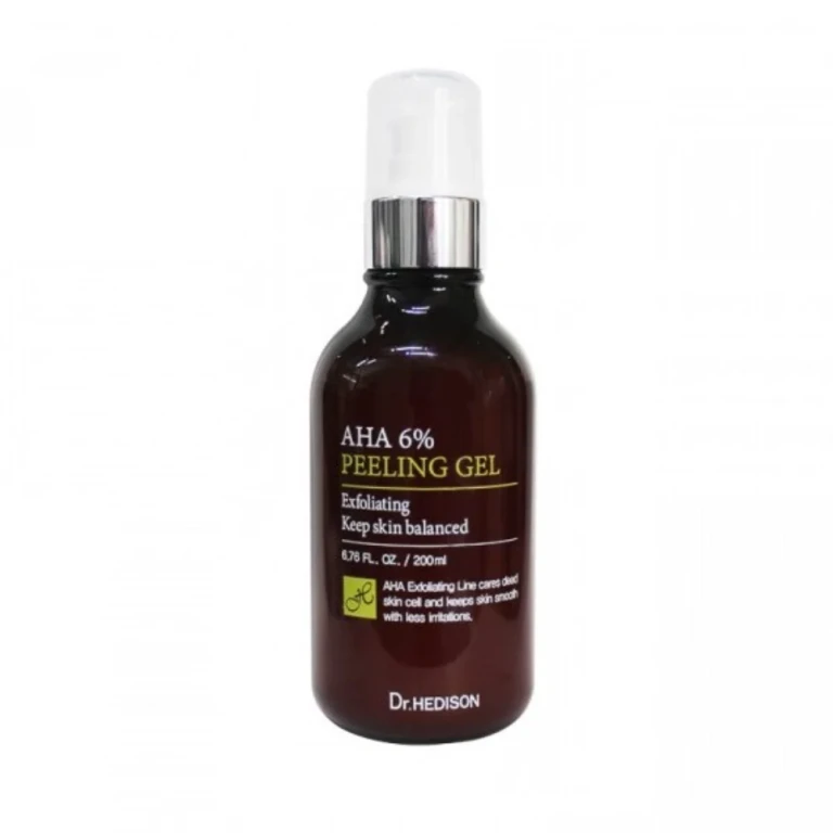 Aha concentration of AHA at 6% including citric, glycolic and lactic acids. Smoothing exfoliating gel 200 ml