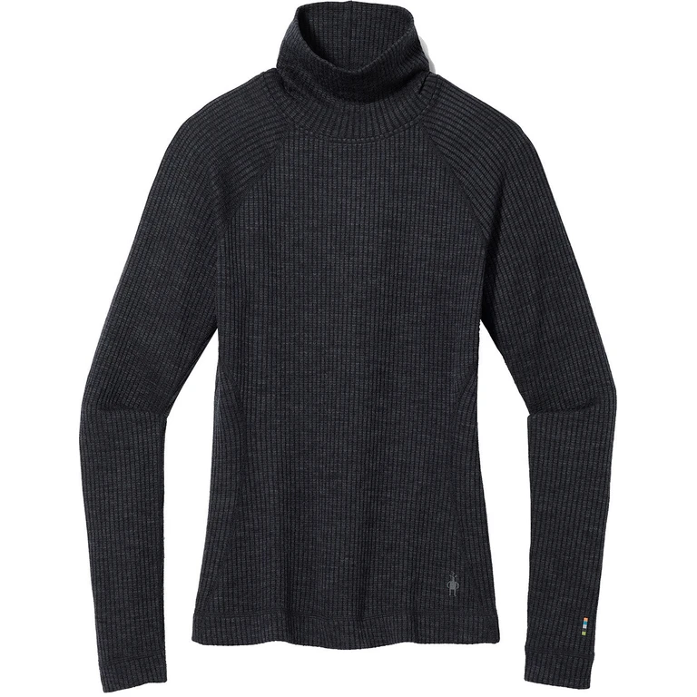 Thermal Merino Rib Turtleneck Top - Women's