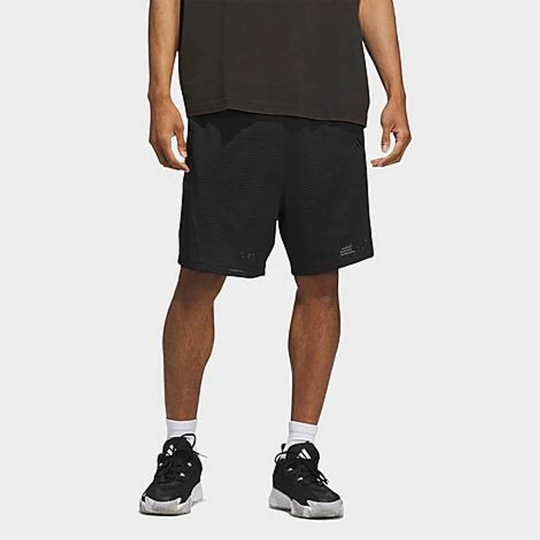 adidas Men's Basketball Mesh Shorts in Black Size: XXS