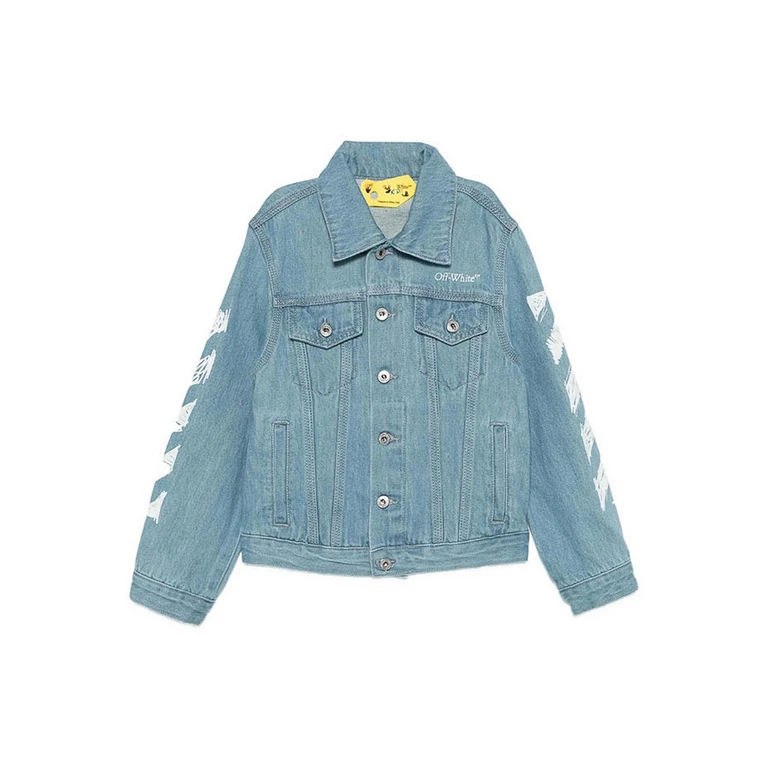 Off-White Manteau Au Genou - Bleu (44BYE001S26D001423)