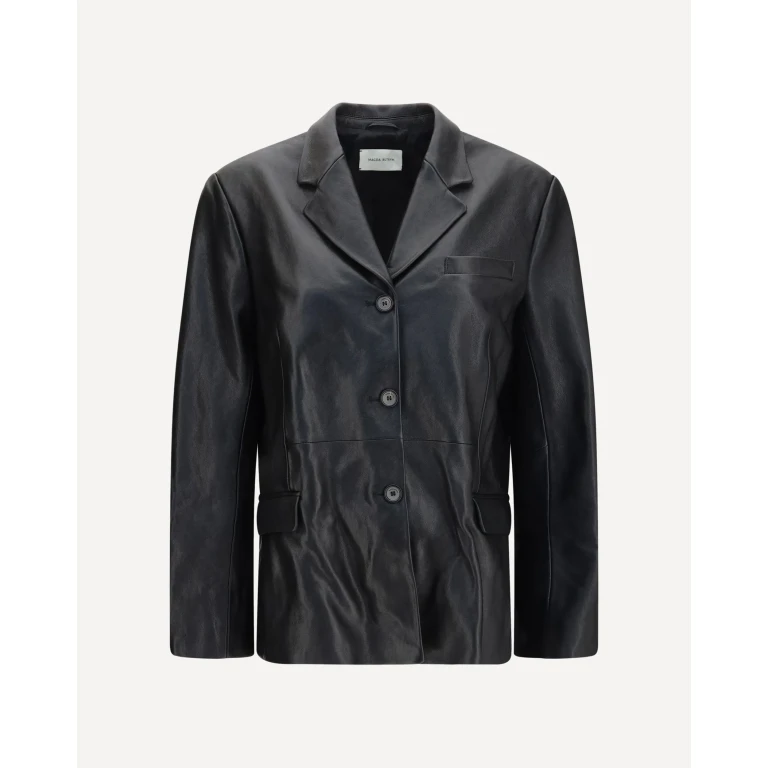 Leather Blazer Jacket Female 36