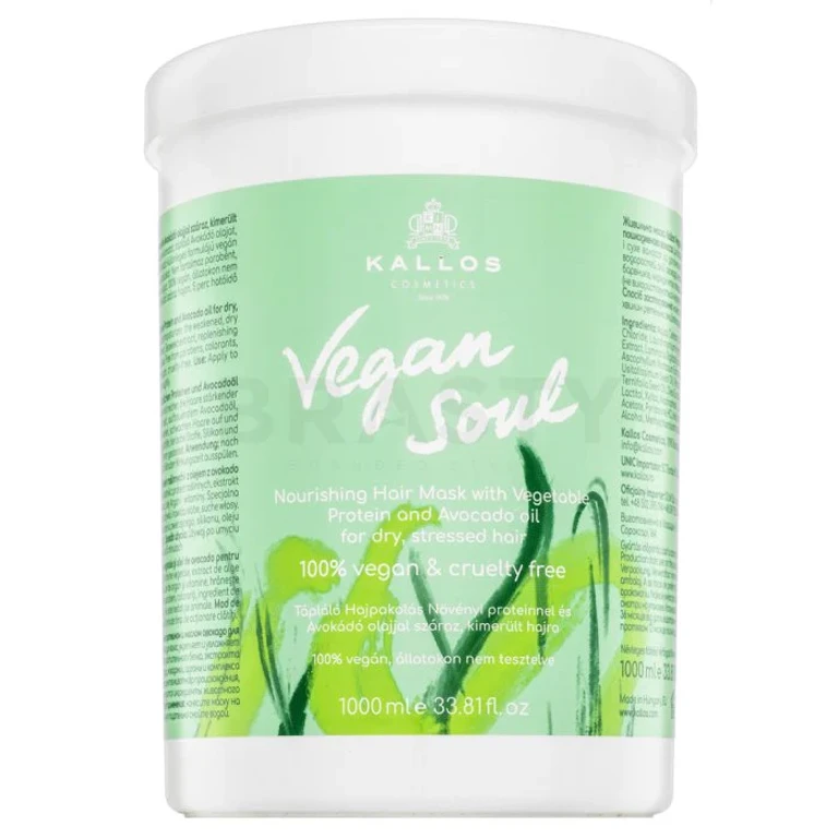 Nourishing hair mask Kallos Vegan Soul 1000 ml