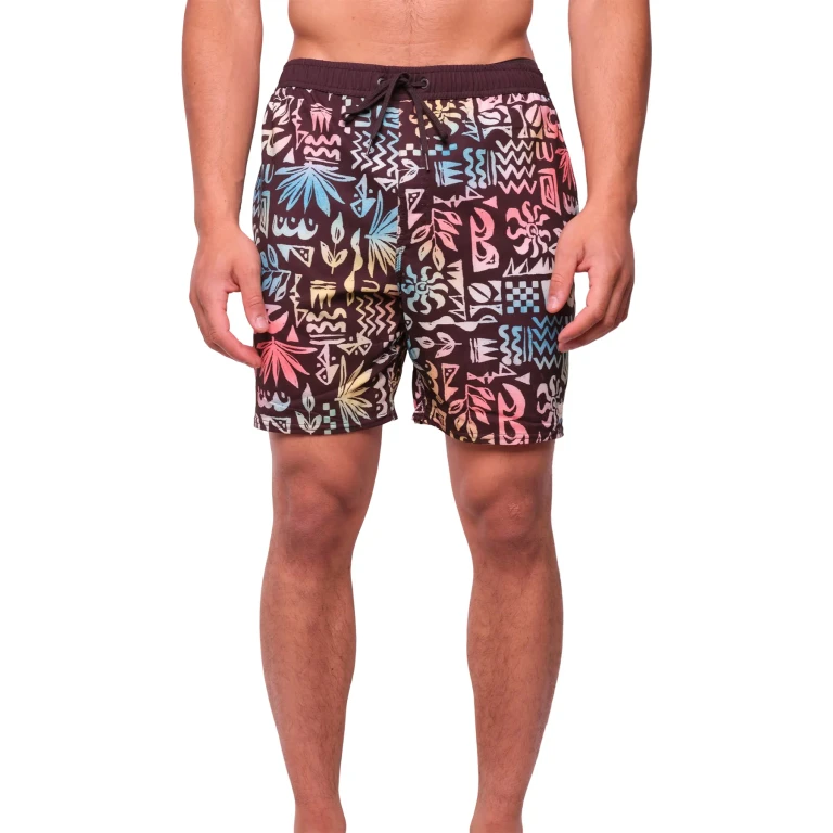 Hermosa Elastic Waist Lined Trunks 17" - Men's