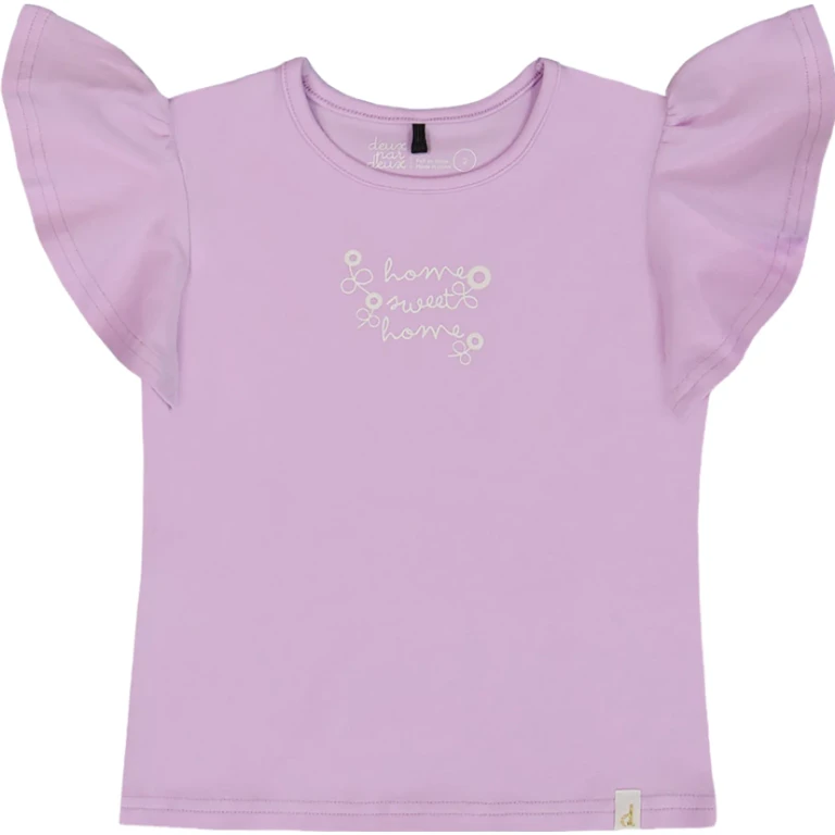 Flutter Sleeve Top with Print - Baby Girl