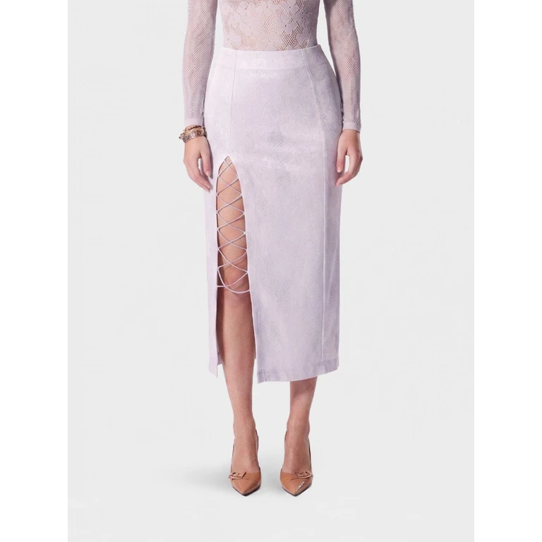 Glitter Cotton Blend Pencil Skirt (25EM2M0C0904796F111)