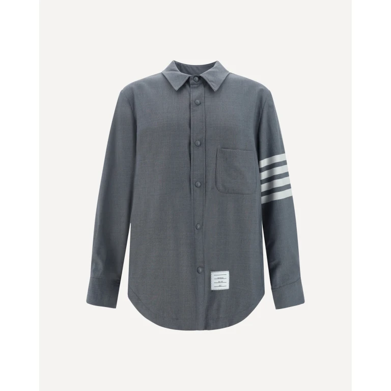 Wool and cotton blend Shirt Male 4