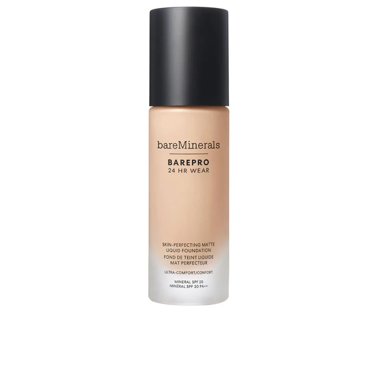 Matte liquid foundation Bareminerals Barepro 24 hours SPF20 Fair 10 Warm 30 ml
