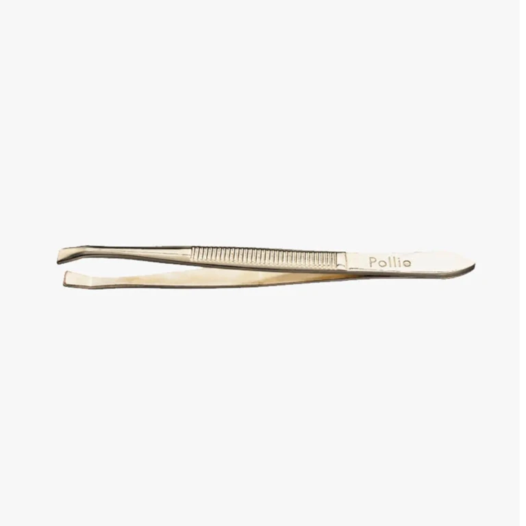 Tweezers Eurostil Gold 8 cm 1 pc