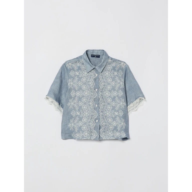 Cotton Shirt with Lace (Z1G31176740062)