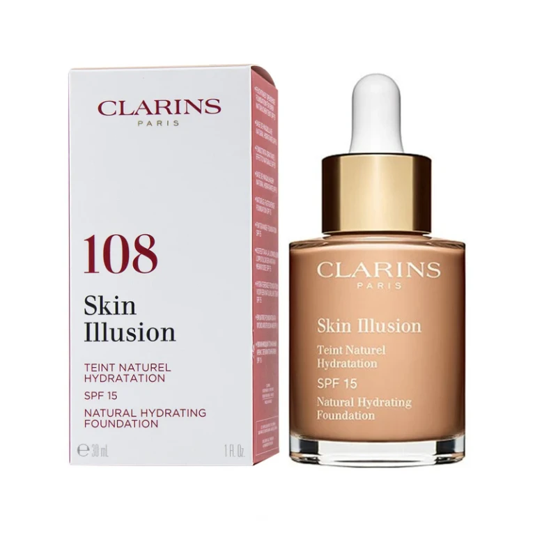 Skin Illusion SPF 15 Fond de teint hydratant naturel 108 Sable