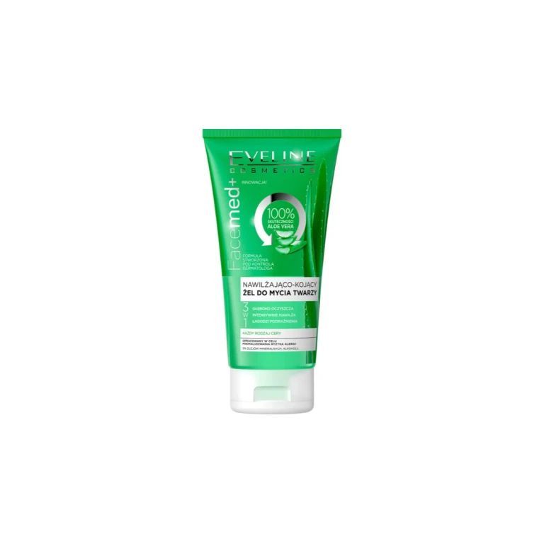 FaceMed+ Facial Cleansing Gel 100% Aloe Vera Moisturizing and Soothing 150 ml
