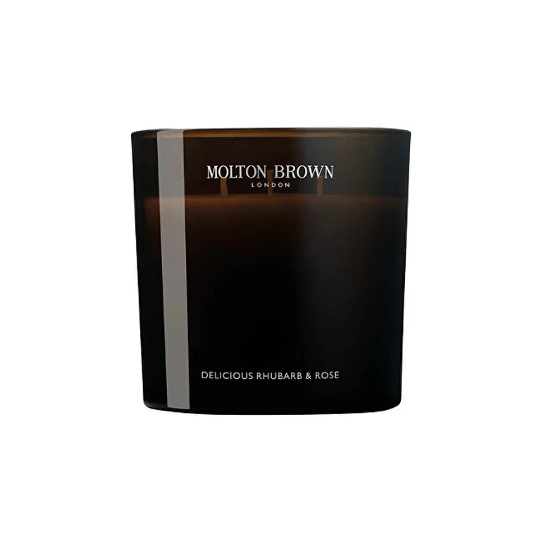 Delicious rhubarb and rose scented candle 600 g