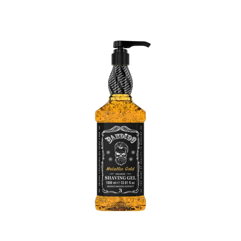 shaving gel 1000 ml metallic gold