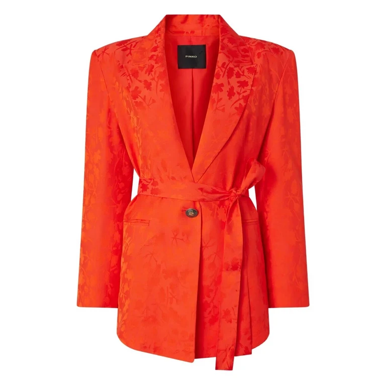 Blumiger Jacquard-Kimono-Jacke