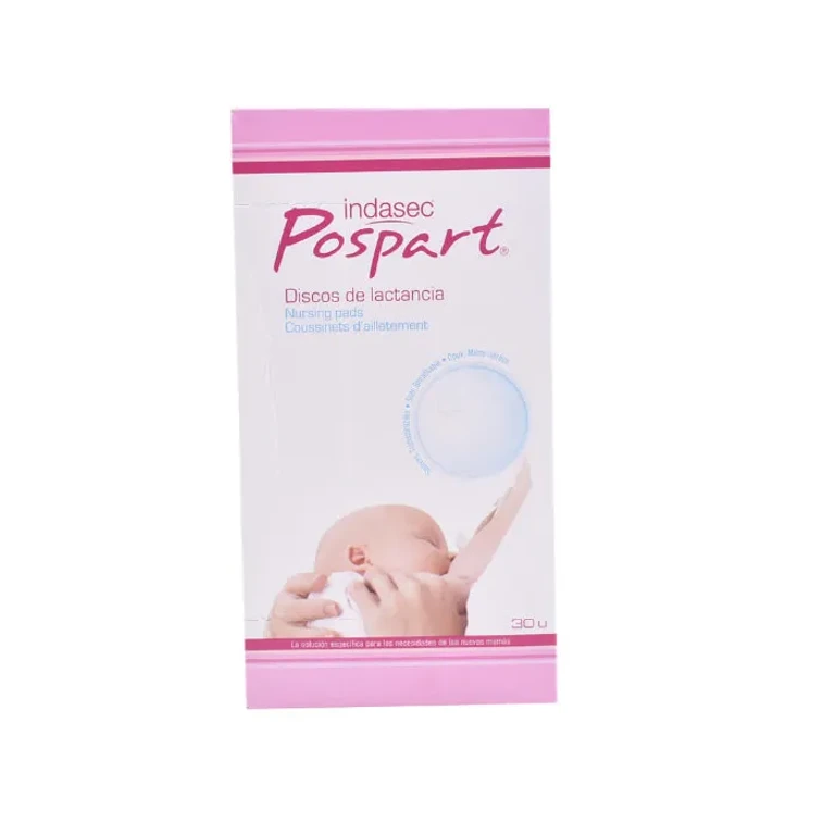 Absorbent breast pads Indasec Pospart 30 units