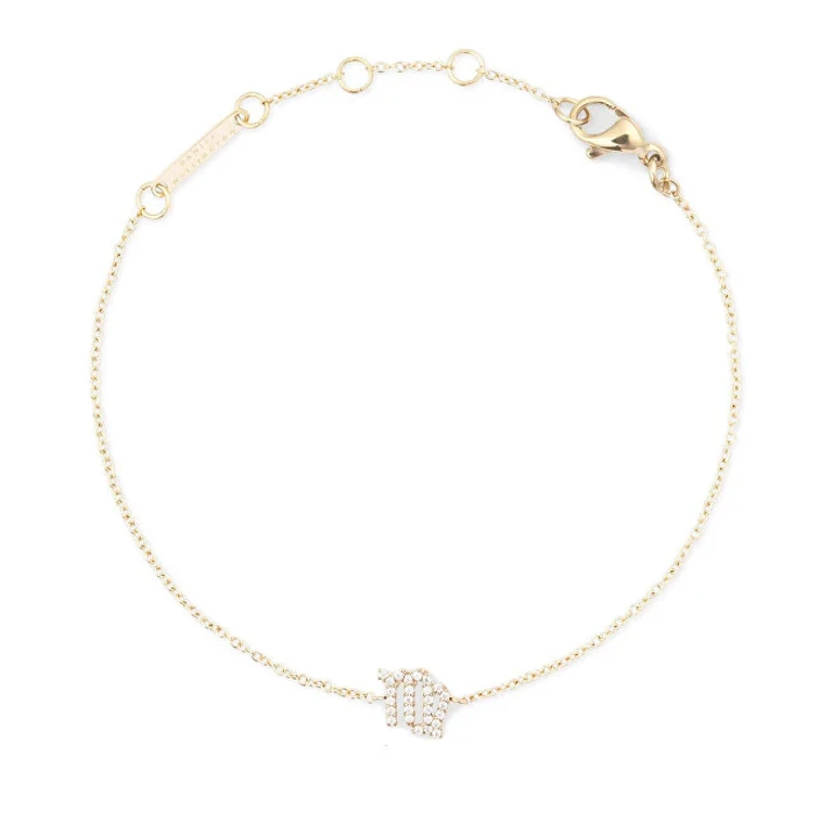 Chain Bracelet 24K Gold Plated Zodiac Crystal Dw00400912