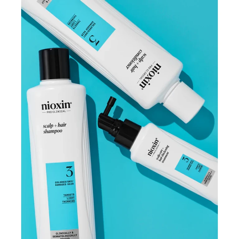Kit System 3 Colored/Dry/Damaged Hair and Moderate Hair Loss 700ml