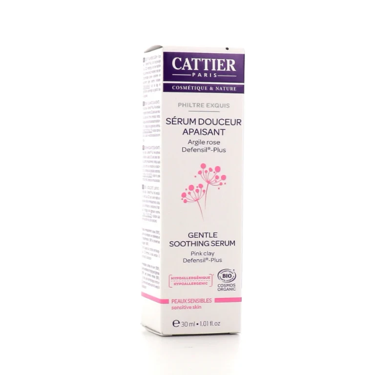 Cattier Soothing Softness Serum Exquisite Filter Sensitive Skin Organic 30ml