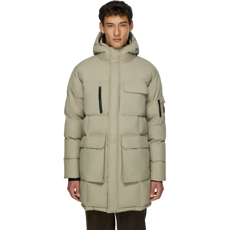 Compass Hooded Recycled Down Winter Jacket - Men's