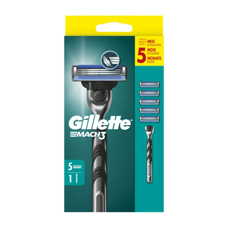 Mach3 Razor 3 Blades Handle And 5 Refills 1 unit