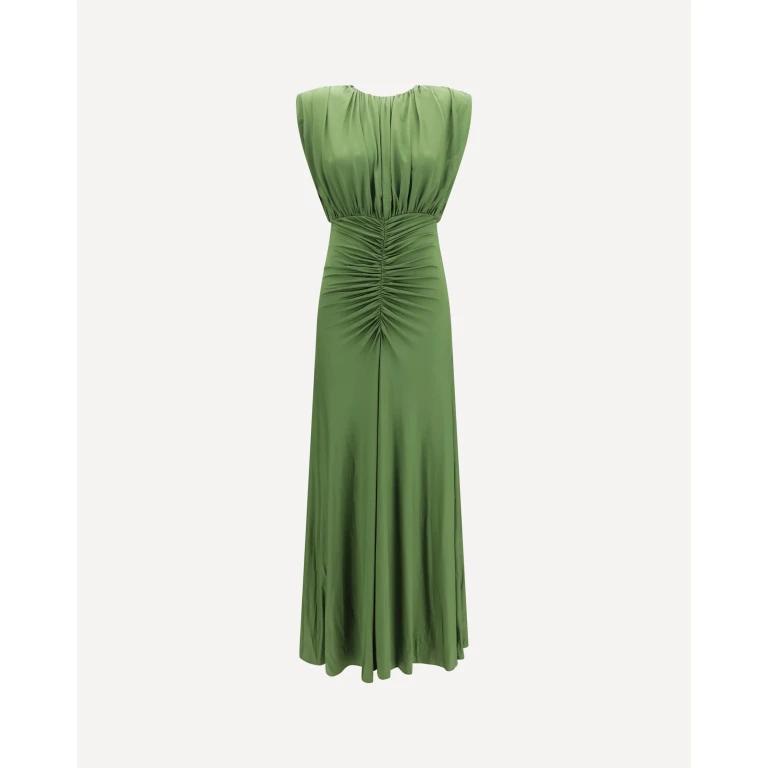 Jersey gathered maxi Dress Female 8