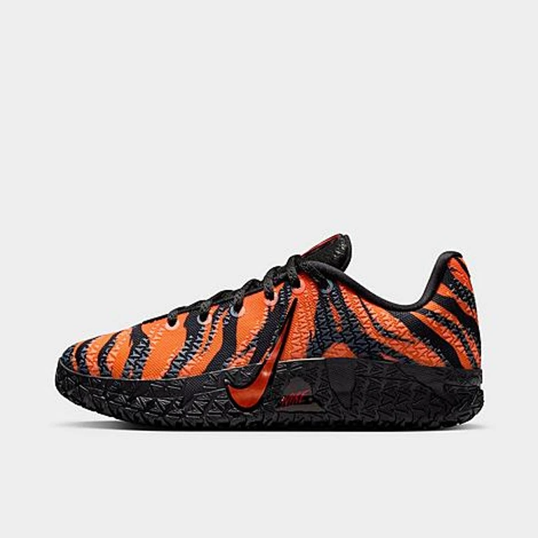 Big Kids Ja 3 Basketball Shoes in Safety Orange/Black/University Red Size: 3.5