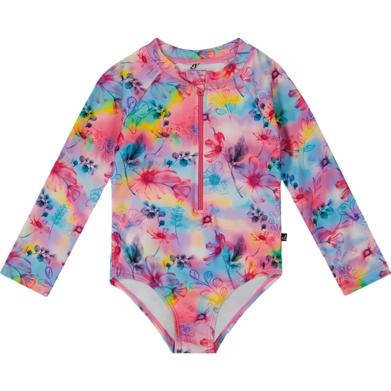 Printed Long Sleeve Rashguard - Big Girl