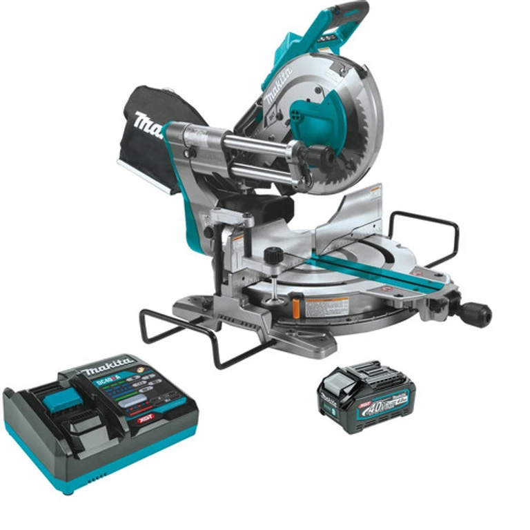 40V max XGT Brushless Lithium-Ion 10 in. Cordless AWS Capable Dual-Bevel Sliding Compound Miter Saw Kit (4 Ah)