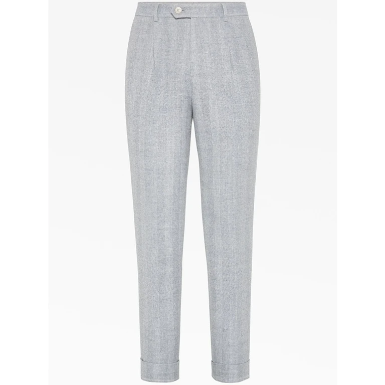 Dust Linen Silk Wool Trousers