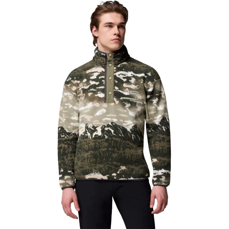 Helvetia II Printed Half Snap Fleece Pullover - Men's