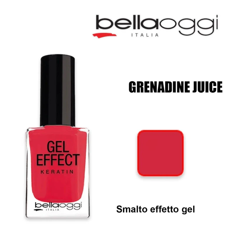 Gel effect keratin Gel effect nail polish with granadine keratin juice