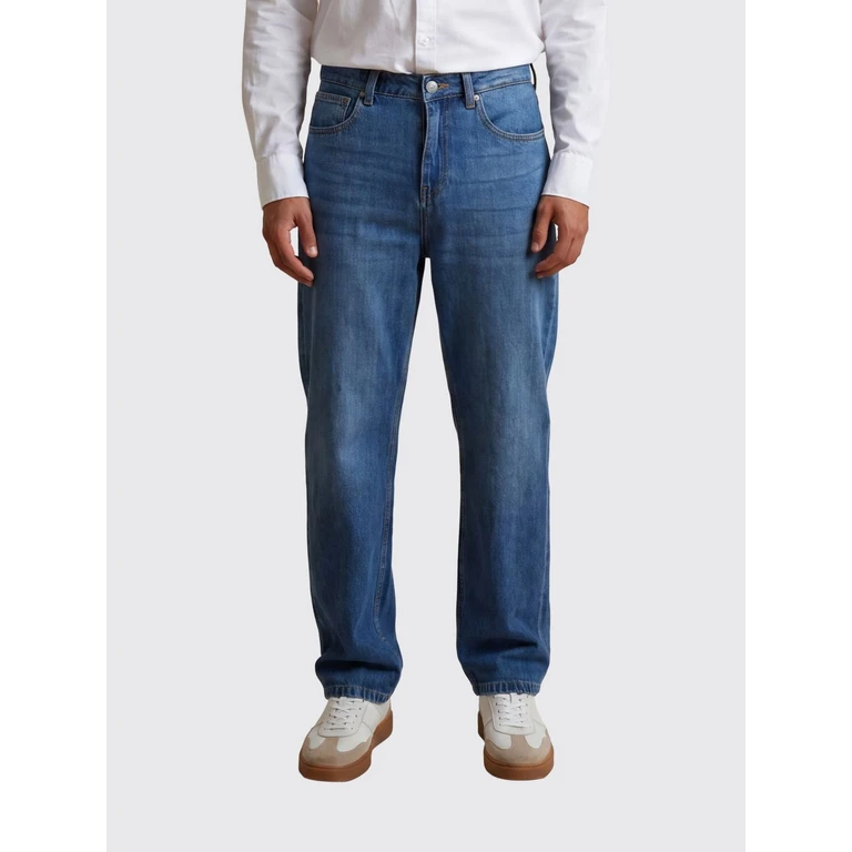 Regular Fit Straight Leg Cotton Denim Jeans (MCT016DM117D7002)