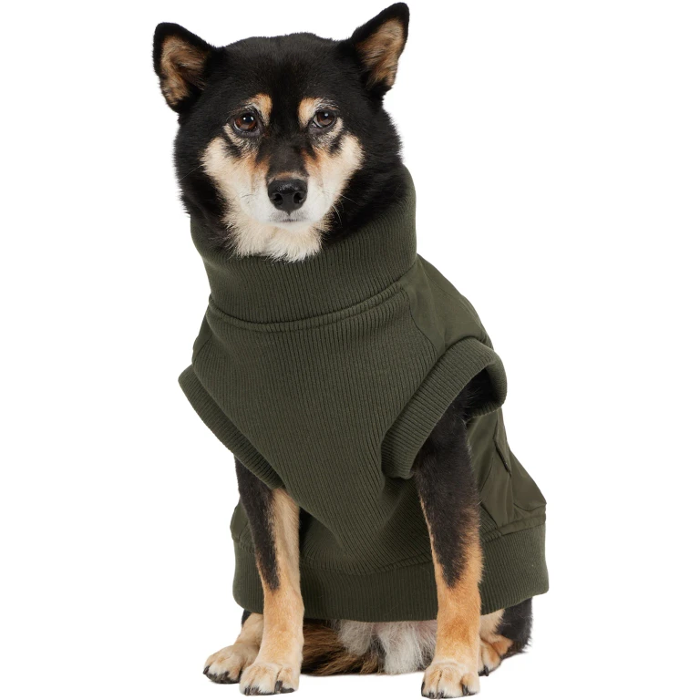 Marley Mixed Media Bomber Jacket for Dogs