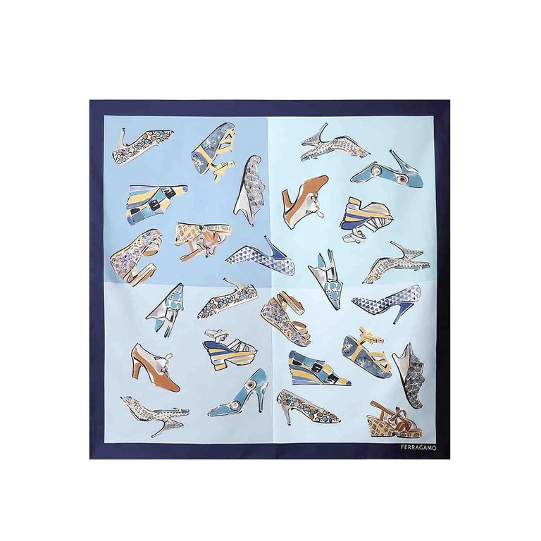 Salvatore Ferragamo Écharpe - Bleu (310232E19)