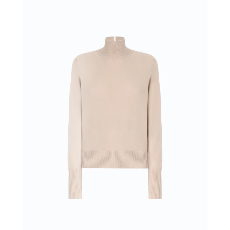 Maglia a Collo Alto in Lana e Cashmere