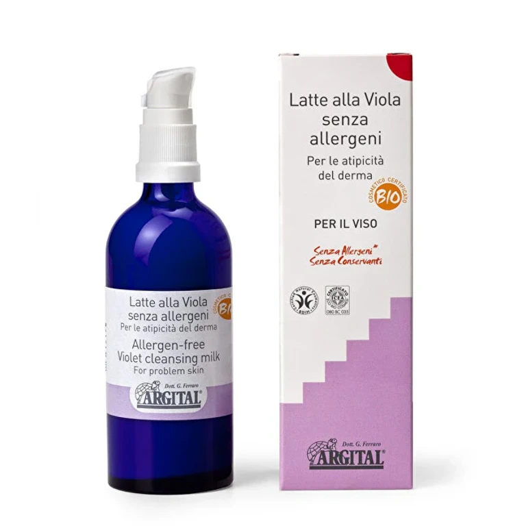 Hypoallergenic cleansing milk with violet 100 ml