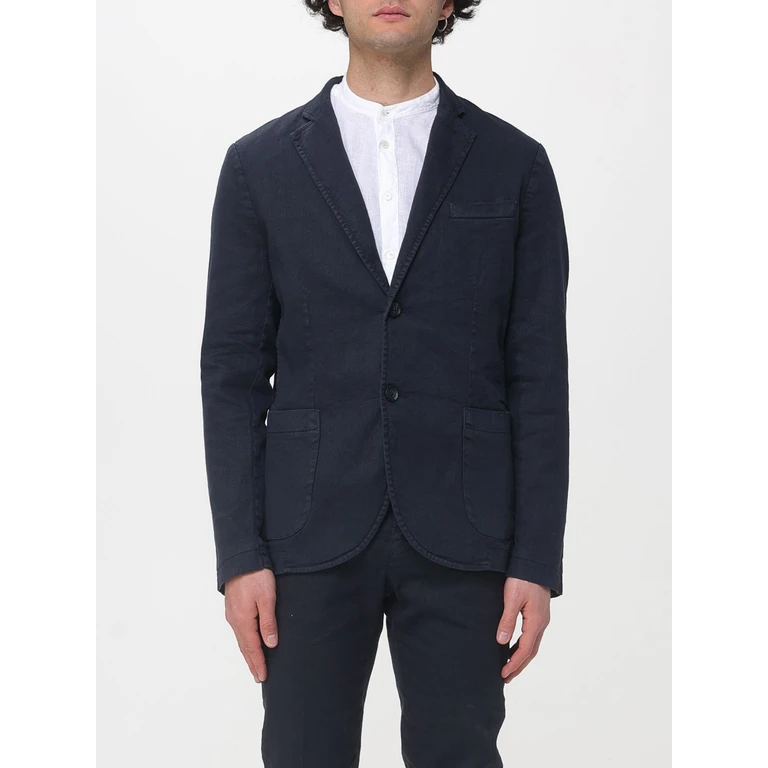 Single Breasted Cotton And Linen Blazer (9GC3740ABMBE111312)