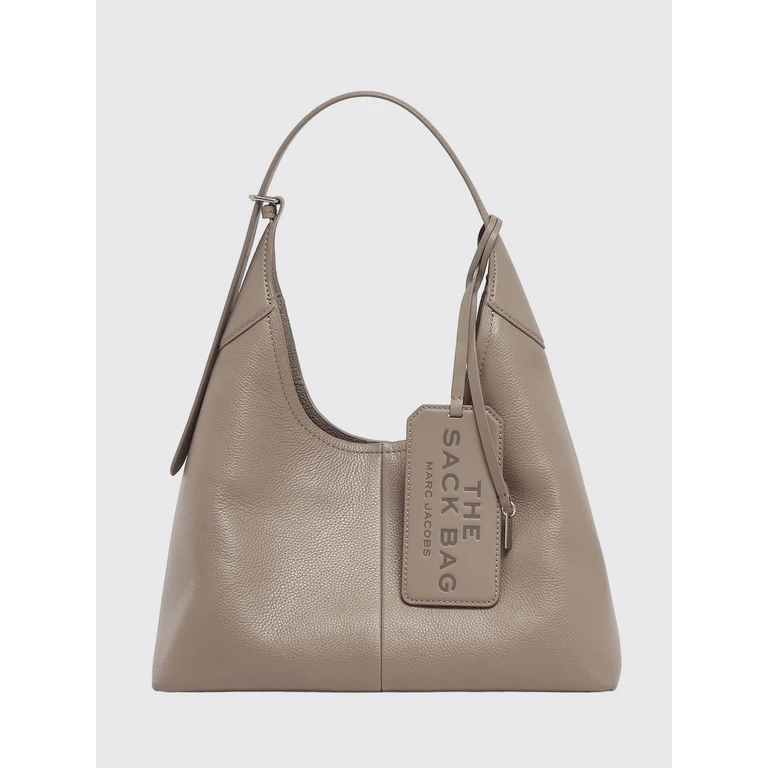 The Sack Large Leather Shoulder Bag with Adjustable Handle and Charm (2P6HSH027H01055)