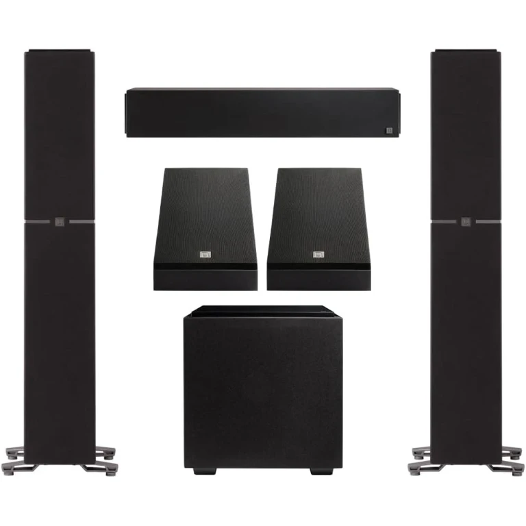 Dymension 5 Channel Surround Sound System - Bundle with (2) DM40 Towers, (1) DM20 Center Channel, and (2) DM95 Rear Speakers (Bundle)